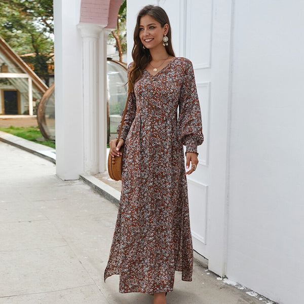 Women's Summer/Autumn Casual Long Sleeve Maxi Dress | ZORKET | ZORKET Women's Summer/Autumn Casual Long Sleeve Maxi Dress | ZORKET | ZORKET