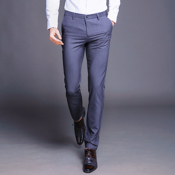 saferido Fashion High Quality Cotton Men Pants Straight Spring and Summer Long Male Classic Business Casual Trousers Full Length 36 main image 1