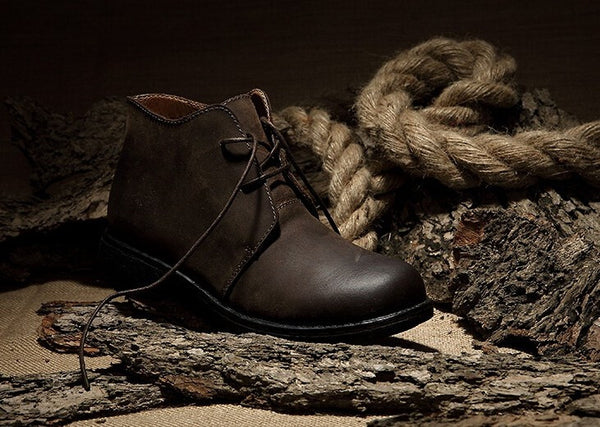 nubuck lace up boots