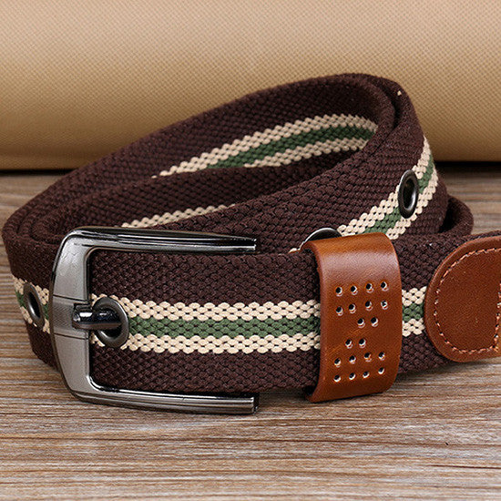 mens fabric belts