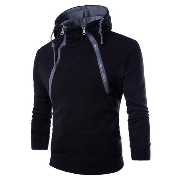 Men's Hooded Sweatshirt With Zippers | Plus Size | ZORKET