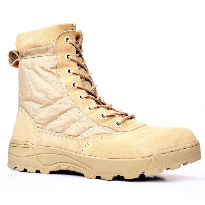 Men's Military Leather Boots | Men's Infantry Tactical Army Shoes | ZORKET