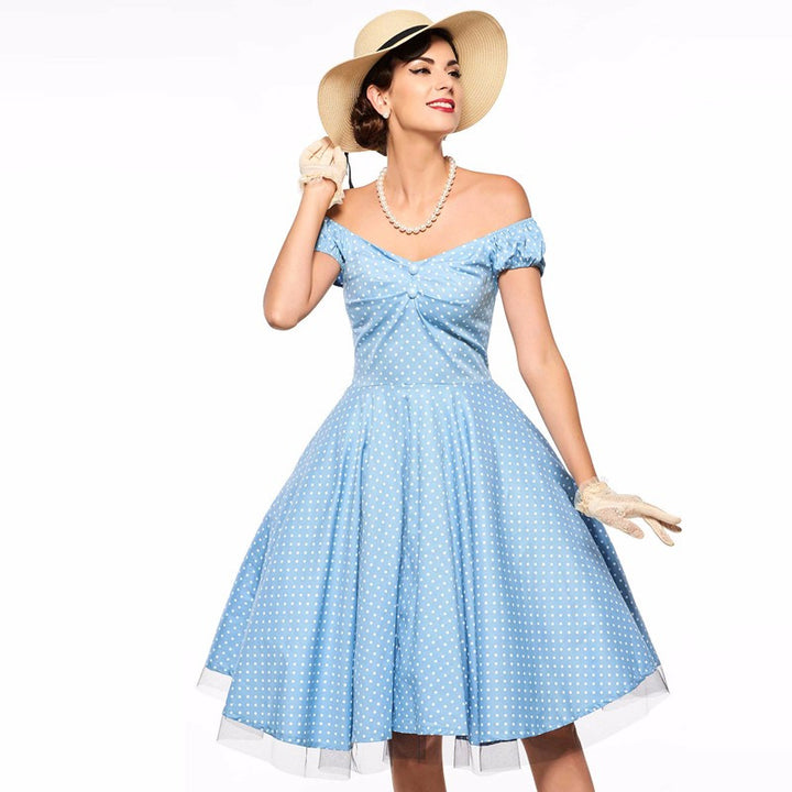 Vintage Polka Dot Dress Of Cotton | Buy Women's Clothing | Zorket | ZORKET Vintage Polka Dot Dress Of Cotton | Buy Women's Clothing | Zorket | ZORKET