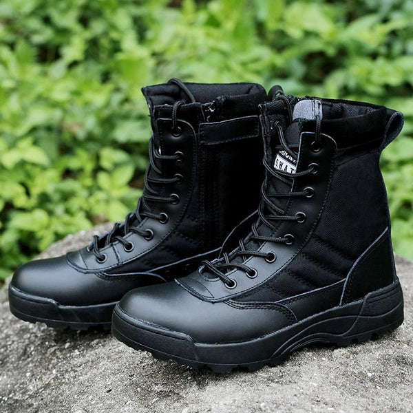 Men's Casual Leather Military Breathable Ankle Boots | ZORKET | ZORKET