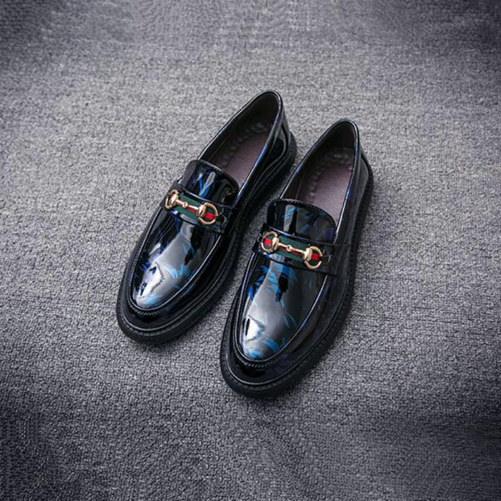 Men's Patent Leather Breathable Loafers | ZORKET