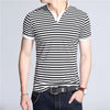 Men's Slim Fit Short Sleeve V-Neck T-Shirt | ZORKET