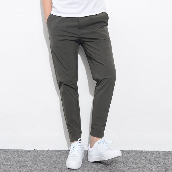 Men's Summer Casual Thin Stretch Slim Fit Ankle-Length Pants | ZORKET ...