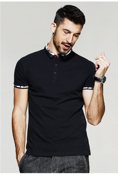 Men's Summer Patchwork Slim Polo T-Shirt | ZORKET | ZORKET