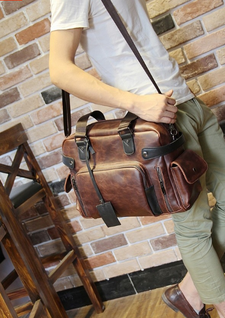Retro PU Leather Tote Bag For Men | Men's Bags | Zorket | ZORKET