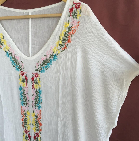 Summer Short Sleeved Dress With Embroidery | Zorket | ZORKET