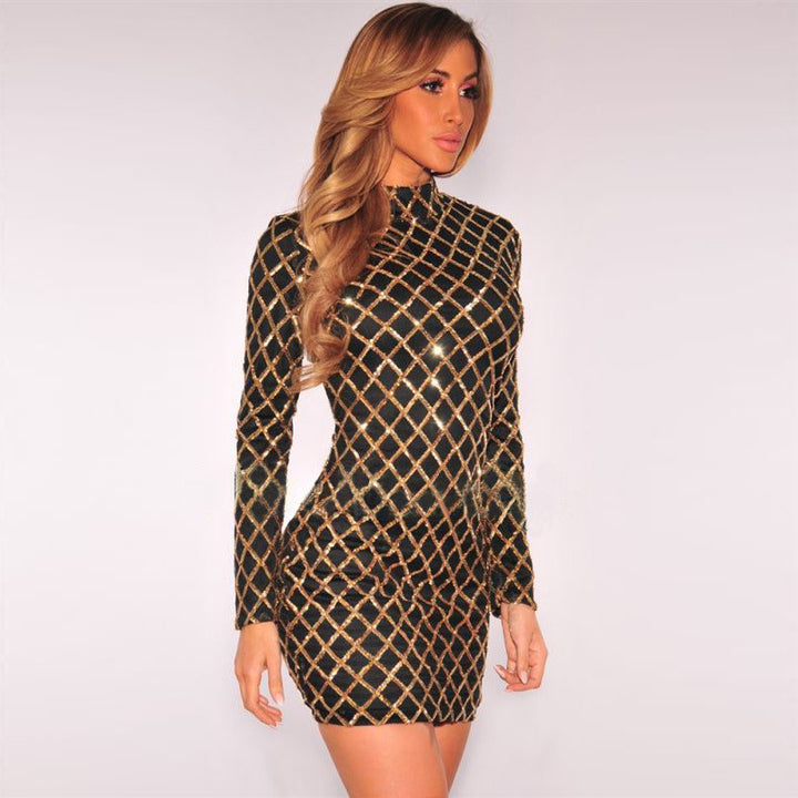 Turtleneck Dress With Sequin | Buy Women's Clothing | Zorket | ZORKET Turtleneck Dress With Sequin | Buy Women's Clothing | Zorket | ZORKET