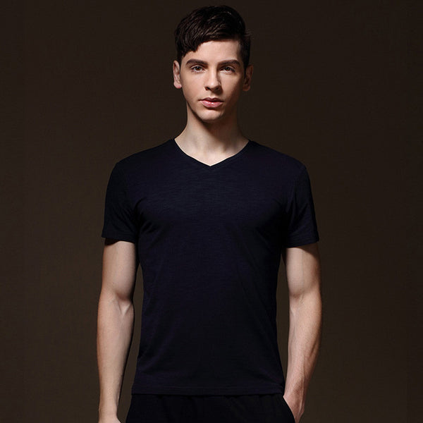 Summer Men's Casual V-Neck T-Shirt | ZORKET