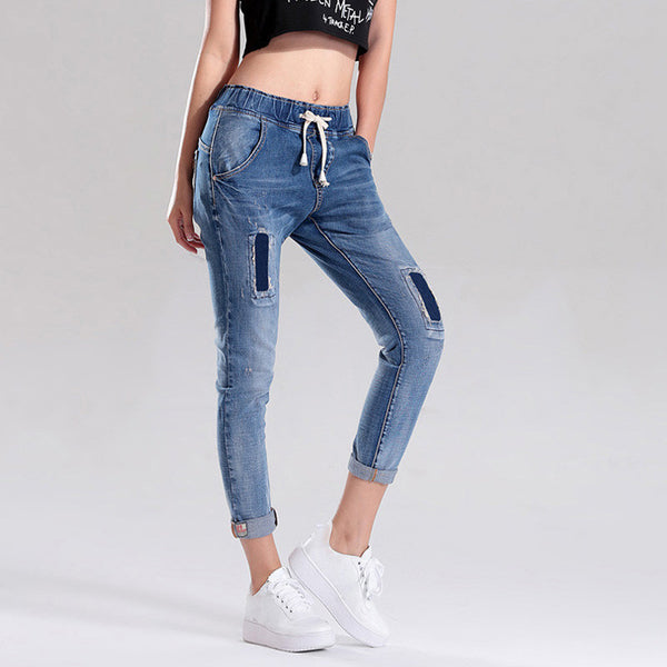 Women's Ankle-Length Mid Waist Jeans | ZORKET