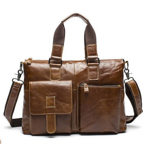 Men's Genuine Leather Shoulder Bag | ZORKET