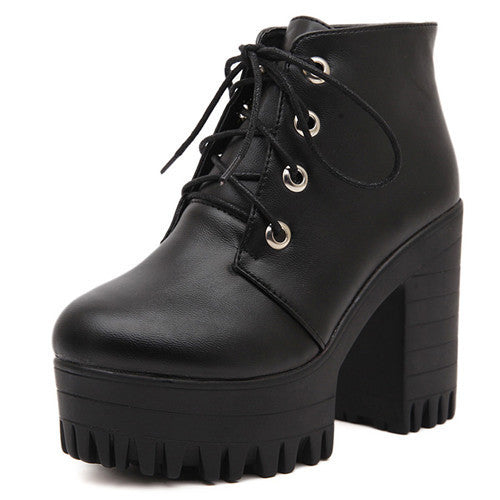 New Spring / Autumn Women's Black High Heels Boots | ZORKET