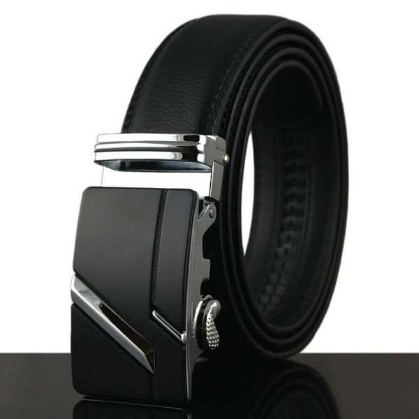 Automatic Buckle Cowhide Leather Men's Belt | ZORKET